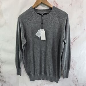 Universal Standard Sweater Womens 4XS XS Gray Recycled Cotton Blend Crew Neck